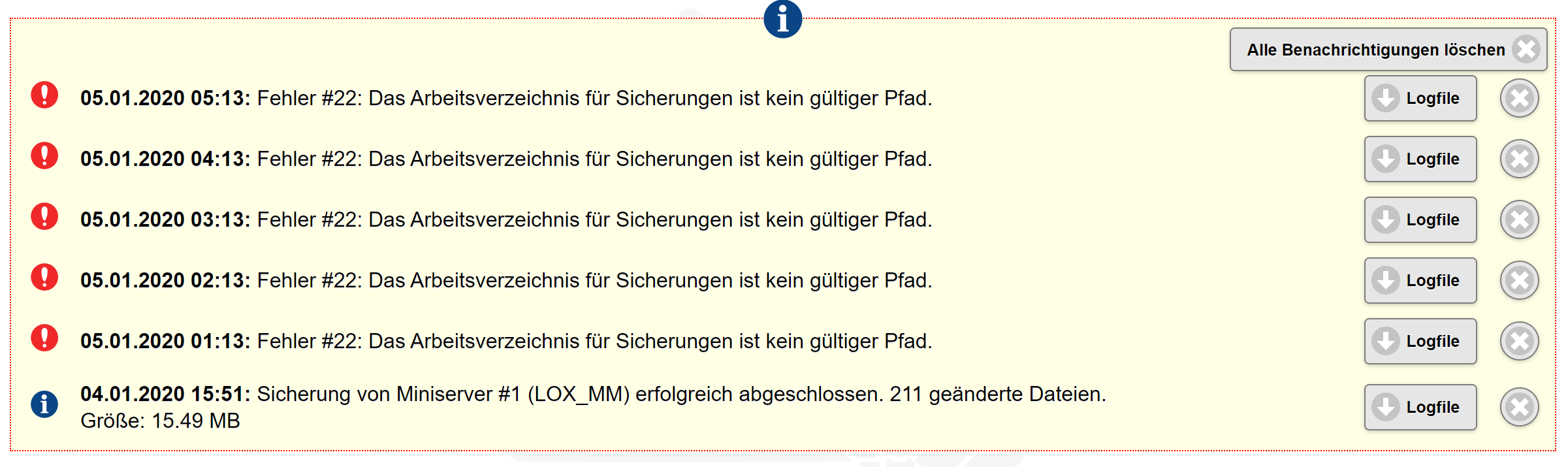 Klicke auf die Grafik für eine vergrößerte Ansicht

Name: Fehler_Backup.PNG
Ansichten: 459
Größe: 241,1 KB
ID: 228850
