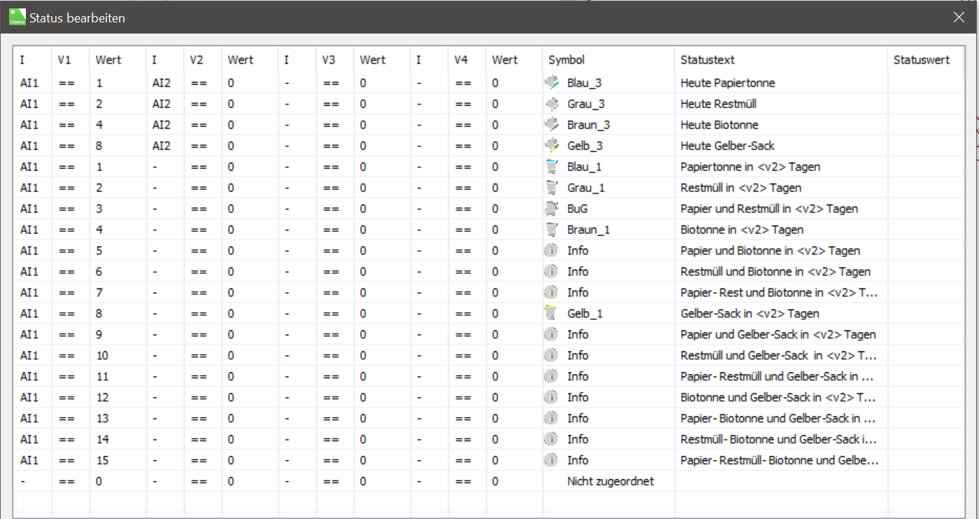 Klicke auf die Grafik für eine vergrößerte Ansicht

Name: Müllkalender-Status.png
Ansichten: 791
Größe: 186,5 KB
ID: 274948