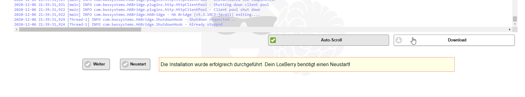 Klicke auf die Grafik für eine vergrößerte Ansicht

Name: 2020-12-06 21_42_05-LoxBerry_ Plugin-Verwaltung.png
Ansichten: 390
Größe: 66,3 KB
ID: 278471