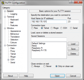 Klicke auf die Grafik für eine vergrößerte Ansicht

Name: Putty_telnet.PNG
Ansichten: 508
Größe: 40,1 KB
ID: 288335