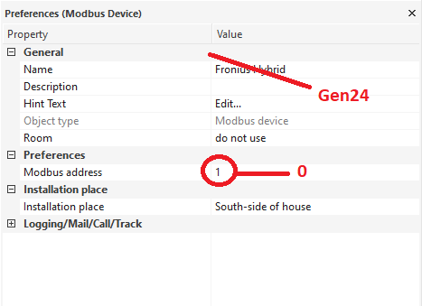 Klicke auf die Grafik für eine vergrößerte Ansicht

Name: Gen24 Modbus address.png
Ansichten: 1001
Größe: 13,4 KB
ID: 308527