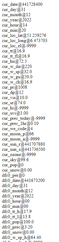 Klicke auf die Grafik für eine vergrößerte Ansicht

Name: weatherdata.html.png
Ansichten: 699
Größe: 32,1 KB
ID: 373080